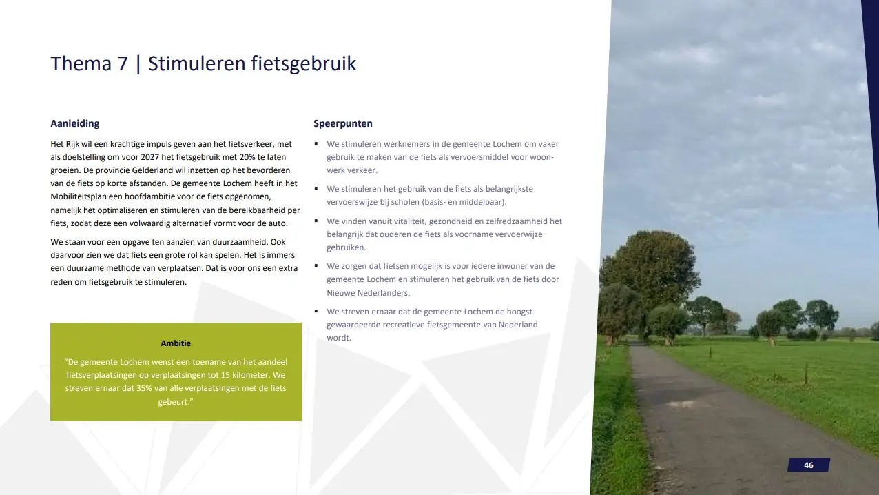 Fietsplan gemeente Lochem 2024-2025 fietsgebruik Fietsplan gemeente Lochem 2024-2025 fietsgebruik