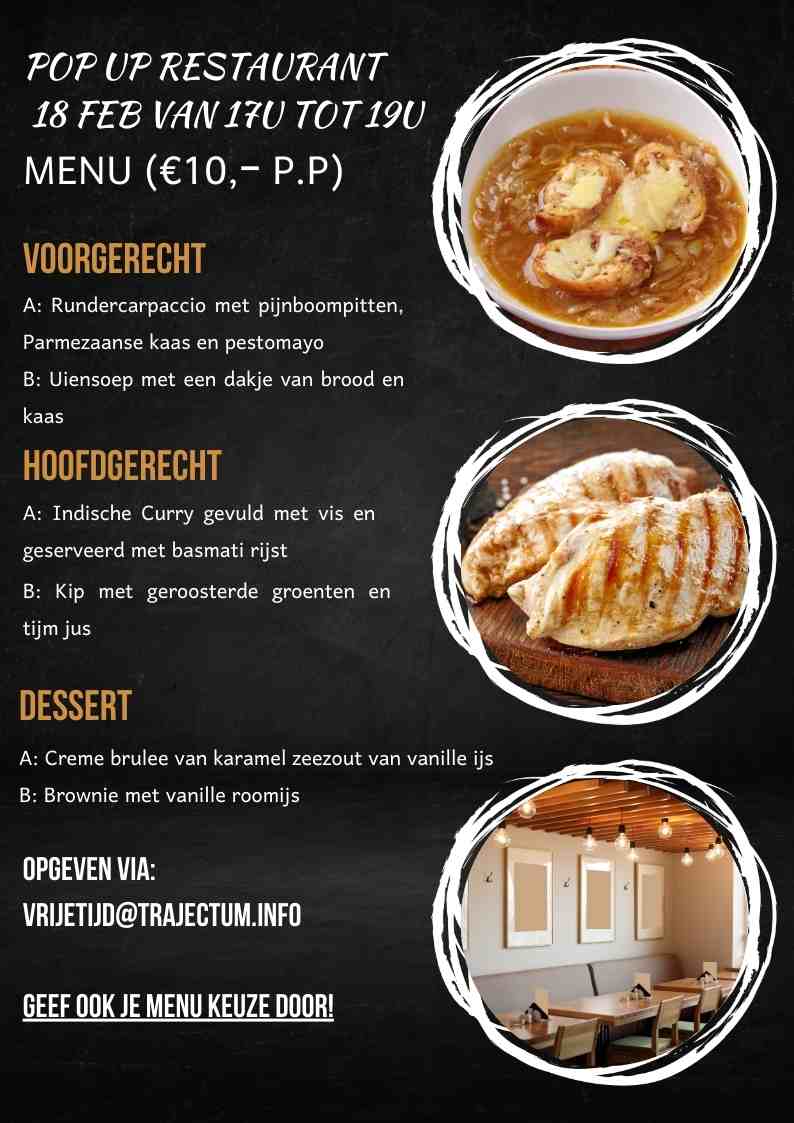Pop up restaurant Groot Hungerink