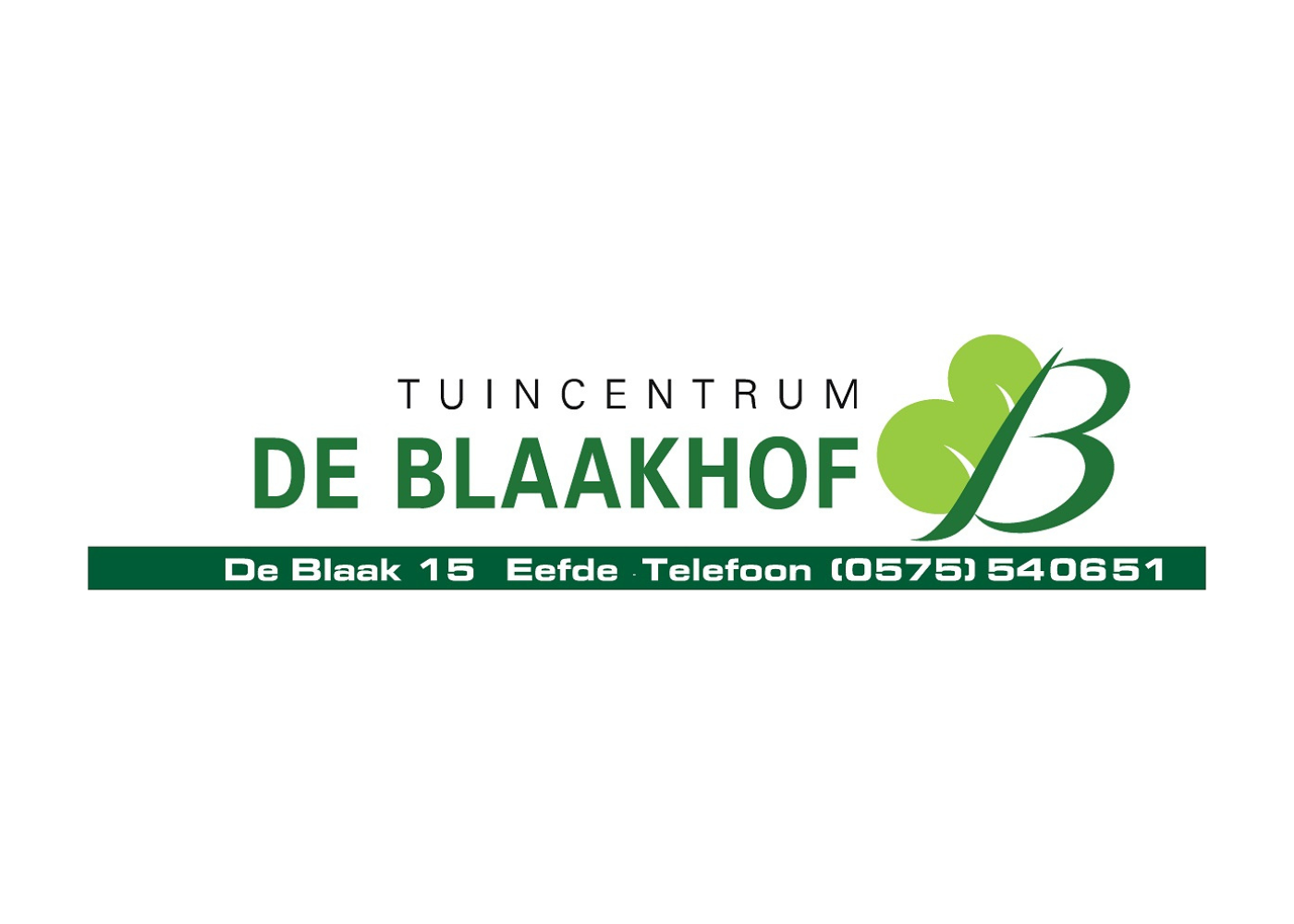 Tuincentrum de Blaakhof in Eefde Logo
