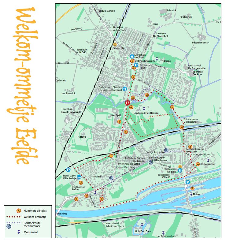 Welkom Ommetje Eefde kaart